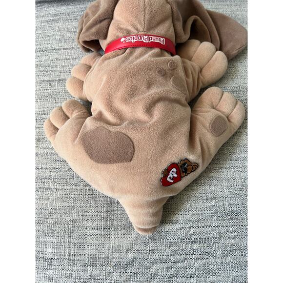 Vintage Galoob Pound Puppies 1997 Plush Dog Puppy Tan Brown Stuffed Animal Toy - Picture 4 of 9